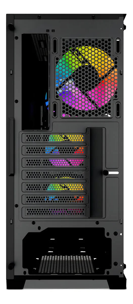 Gabinete Yeyian Edge, Midi-tower, Micro-atx/mini-itx,atx, Usb 3.0,usb C, Sin Fuente, 4 Ventiladores Argb Instalados, Tarjetas Gráficas De Hasta 320mm - YCM-APEDG-G1