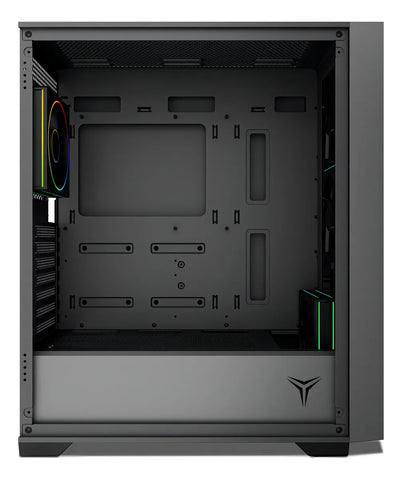 Gabinete Yeyian Elara, Midi-tower, Micro-atx/mini-itx,atx, Usb 3.0,usb C, Sin Fuente, 4 Ventiladores Argb Instalados, Tarjeta De Video Hasta 360 MM, YCM-APELA-M1