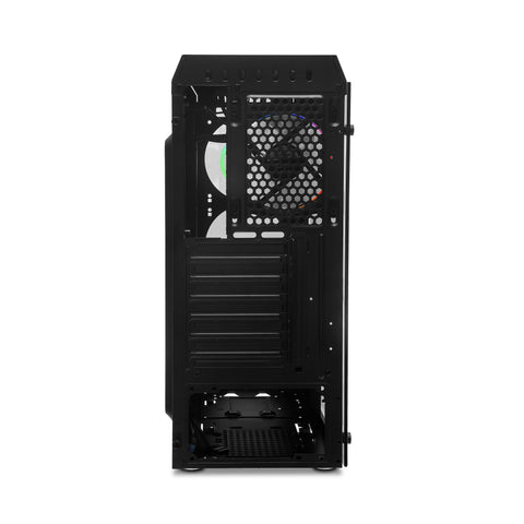 Gabinete Yeyian Gamer Ych-Mta7-01Bk Krypton Atx 3 Ventiladores Argb Cristal Templado