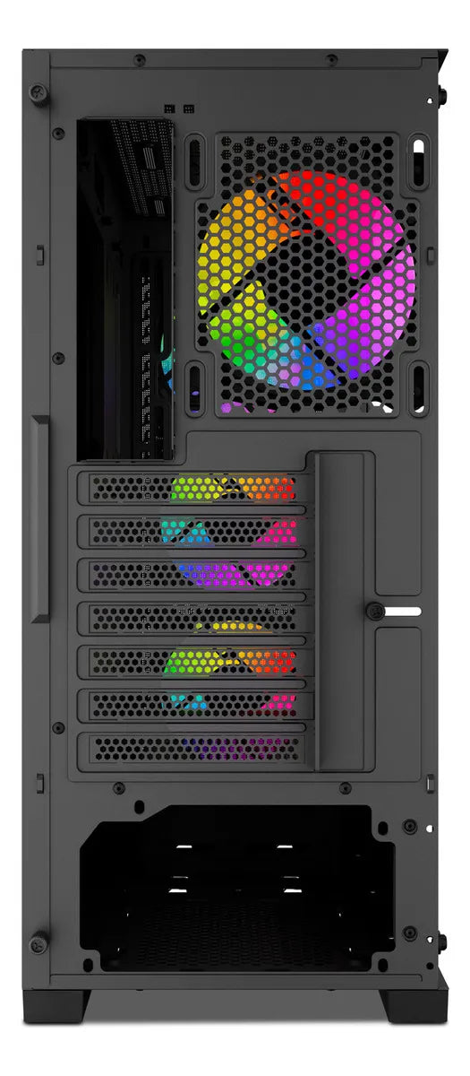 Gabinete Yeyian Vault, Midi-tower, Micro-atx/mini-itx,atx, Usb 3.0,usb C, Sin Fuente, 4 Ventiladores Argb Instalados,tarjeta De Video Hasta 360 Mm - YCM-APVAU-G1