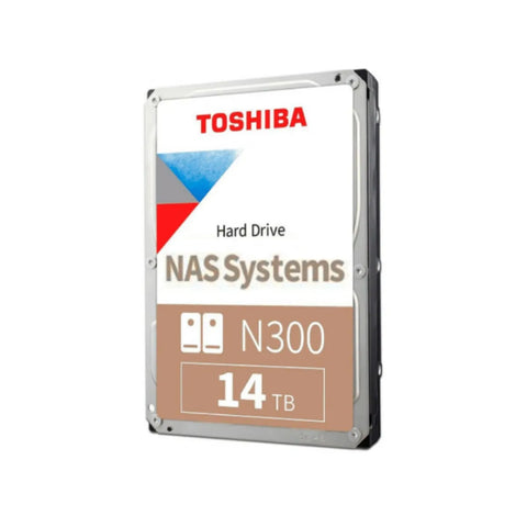 Disco Duro Interno Toshiba N300 Pro 14TB 3.5" NAS 7200RPM SATA HDWG51EXZSTB