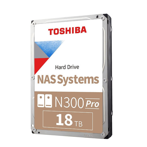Disco Duro Interno Toshiba N300 Pro 18Tb 3.5"" Nas Sata 7200Rpm 512Mb (Hdwg51Jxzstb)