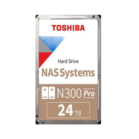 Disco Duro Interno Toshiba N300 Pro 24TB 3.5" NAS 7200RPM SATA HDWG82EXZSTB