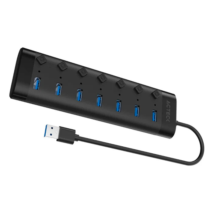 Hub Port Acteck X7 DH470 7 En 1 Usb A 7 X usb 3.0 Negro (AC-937054)