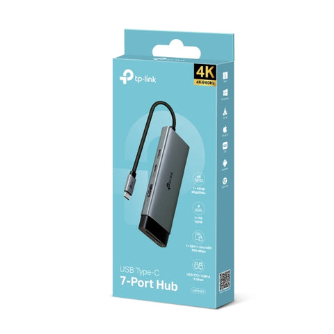 Hub USB-C TP-Link 7 Puertos Multipuerto USB 3.2 Gen 1 Laptop Oficina Home Office