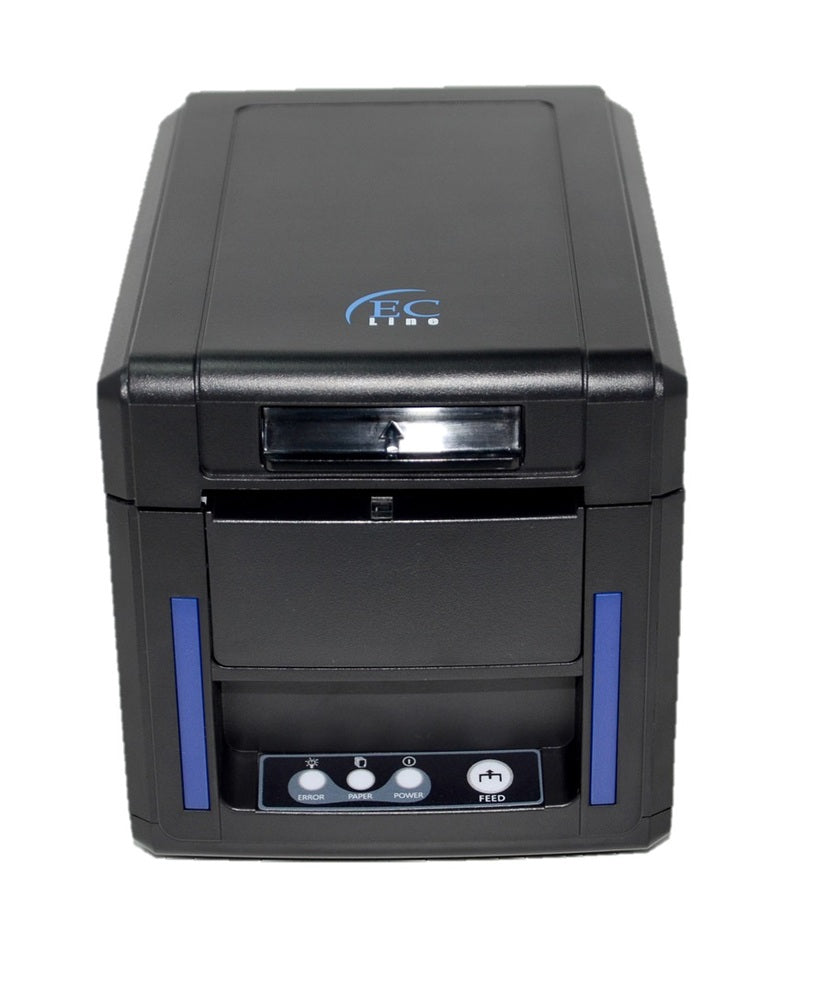 Impresora Térmica EC LINE EC-80340 - Tecnología Térmica Directa 203 DPI - Recibos Rápidos sin Tinta - Alta Durabilidad