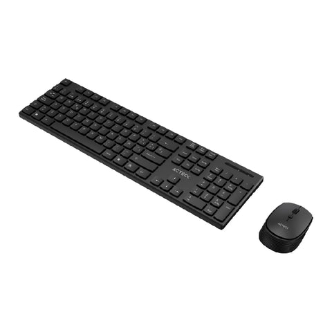 Kit Inalámbrico Acteck Creator Vantage Prime MK555 Ergonómico con Mouse de 4 Botones - Superior y Funcional