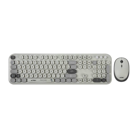 Kit Teclado y Mouse Inalámbrico Acteck Creator Chic MK485 - Estilo K-Colors de 105 Teclas - Diseño Alegre Advanced Series - Nuevo
