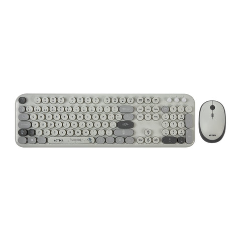 Kit Teclado y Mouse Inalámbrico Acteck Creator Chic MK485 - Estilo K-Colors de 105 Teclas - Diseño Alegre Advanced Series - Nuevo