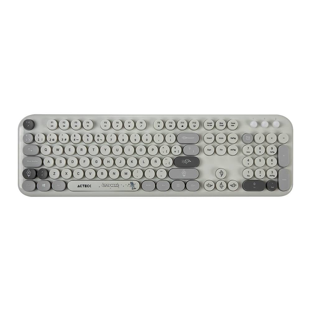 Kit Teclado y Mouse Inalámbrico Acteck Creator Chic MK485 - Estilo K-Colors de 105 Teclas - Diseño Alegre Advanced Series - Nuevo
