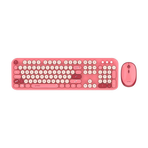 Kit Teclado y Mouse Inalámbrico Acteck Creator Chic MK485 - Conexión Dongle 2.4GHz - Combinación Perfecta Advanced Series - Nuevo