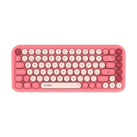 Kit Teclado y Mouse Inalámbrico Acteck Creator Chic MK480 - Conexión 2.4GHz 10m - Diseño Compacto y Silencioso
