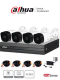 Kit de videovigilancia Dahua Technology DH-KIT/XVR1B04H-I/4-B2A51N-0280B-S2 - Interior y exterior, Alámbrico, 4, 2592 x 1944 Pixeles, 5 MP