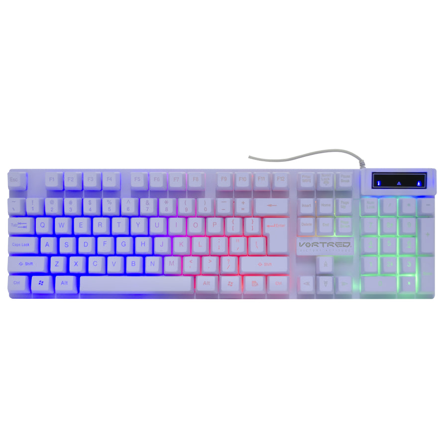 Kit Gamer 3 en 1 VORTRED Berry - Teclado, Mouse y Audífonos Sonido 7.1 - Equipamiento Completo para Jugar - Estilo Gamer