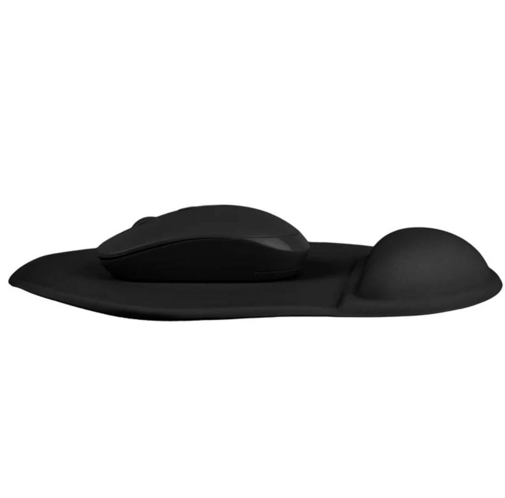 Kit de Mouse Inalámbrico Bluetooth y Tapete Perfect Choice Bonet Negro - Superficie de Alta Precisión - Desplazamiento Suave