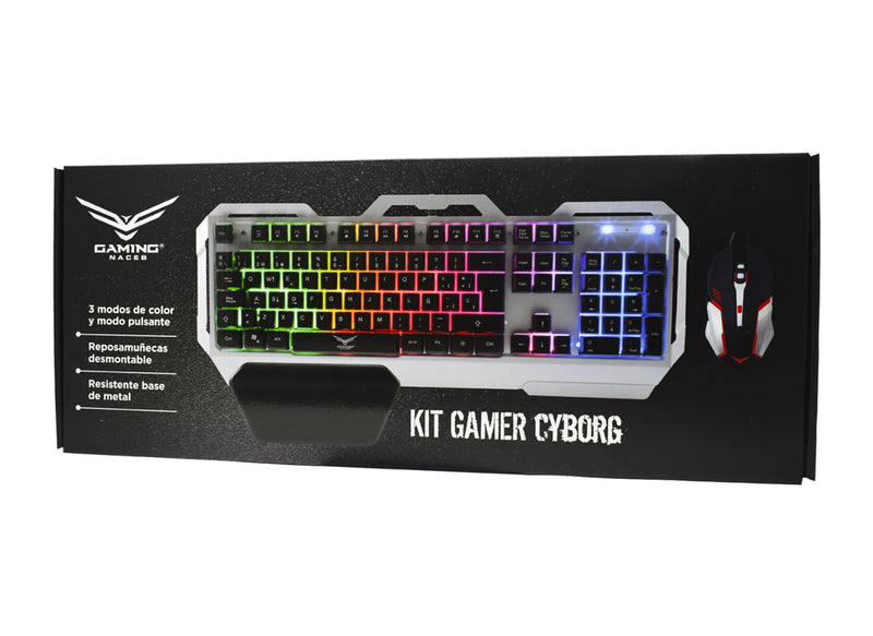 Kit de Teclado y Mouse Gaming Naceb Technology NA-0911 - USB, Negro