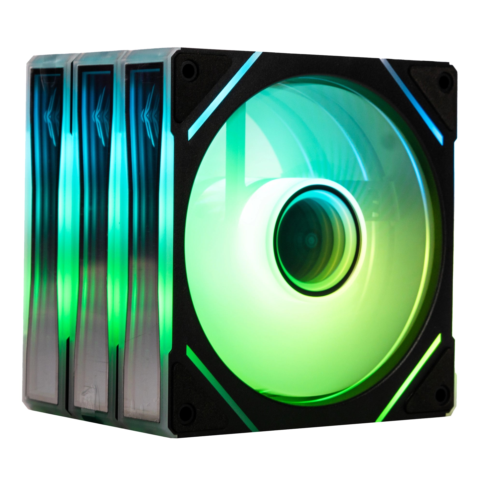 Kit de 3 Ventiladores Naceb Negro NA-0650N | Alto Flujo de Aire | Enfriamiento Silencioso para PC