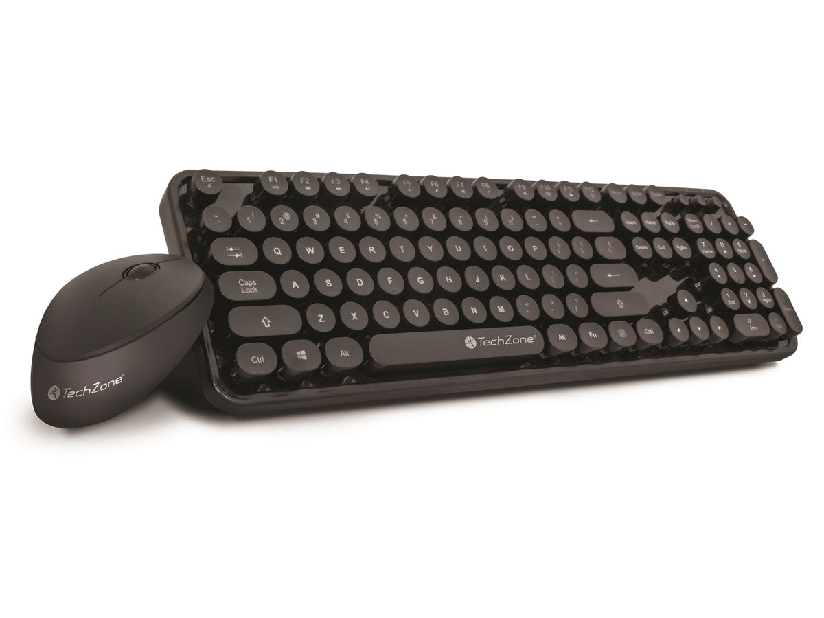 Kit Nifty TechZone Combo Inalámbrico - Teclado QWERTY 104 Teclas y Mouse 1600 DPI - Conexión Estable USB - Comodidad Garantizada