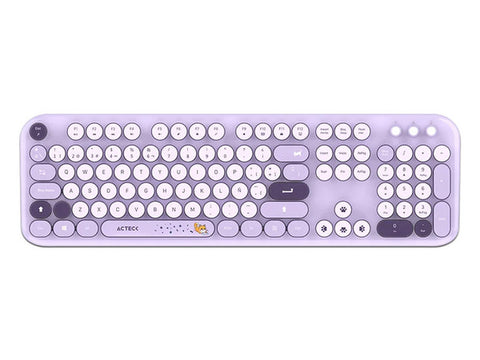Kit Acteck Creator Chic K-Colors Mk485, Inalambrico, Multimedia, Dongle 2.4, Español 105 Teclas, Violeta, AC-940214