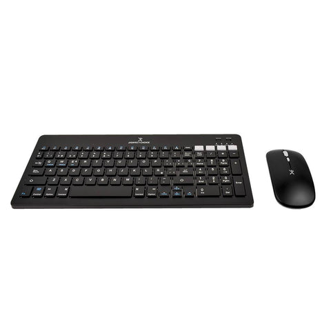 Kit De Teclado Y Mouse Regargable Inalambrico Negro Zebrary Perfect Choice