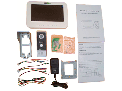 Kit De Videoportero, Monitor Zkteco 7", Camara 1Mp - (Vdpo3-B3 Kit)
