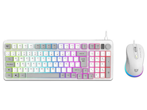 Kit Gamer Balam Rush Squad Conquest Kg515, Teclado - Mouse Alambrico, Iluminacion Rgb,  Anti-Ghosting, Español