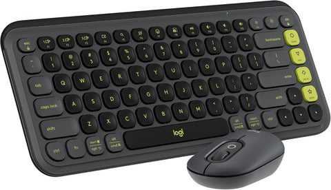 Kit Logitech Pop Icon Teclado, Mouse Bt Graphite, Green (920-013052)