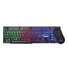 Kit Teclado Y Mouse Xzeal Starter Membrana Luz Rainbow (Xsktalrw1B)