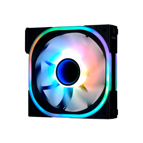 Kit Ventiladores Modular Game Factor 3X120Mm 58Cfm Rgb Negro Fkg500-Bk