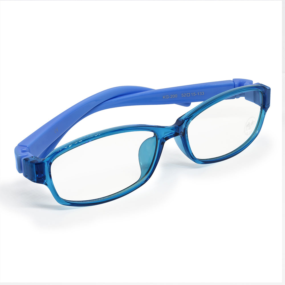 Lentes para PC / Tablet VORAGO KG-200-BL - Protección Anti Blue Light para Niños con Estuche Azul - Cuida la Vista Infantil - Diseño Ergonómico