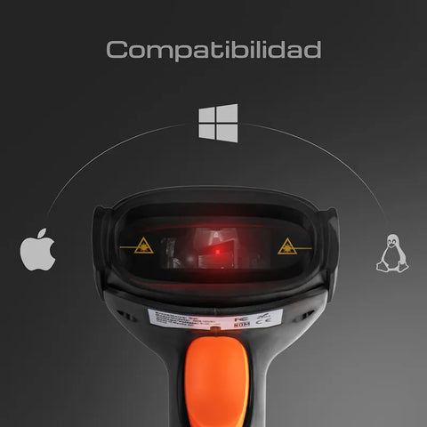 Lector De Codigo De Barras Qian Con Base 1D QOB-1DUSY