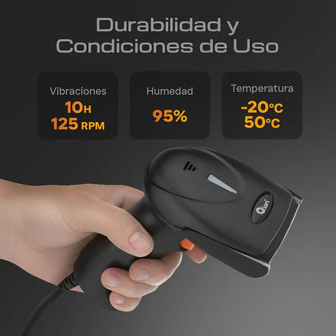 Lector De Codigo De Barras Qian Con Base 1D QOB-1DUSY