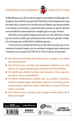 Libro El Club De Las 5 De La Mañana, Robin Sharma - ENVIO GRATIS