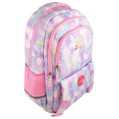 Mochila Escolar Delfín para Niñas Perfect Choice Astro - Gran Capacidad de Carga - Ergonómica y Resistente