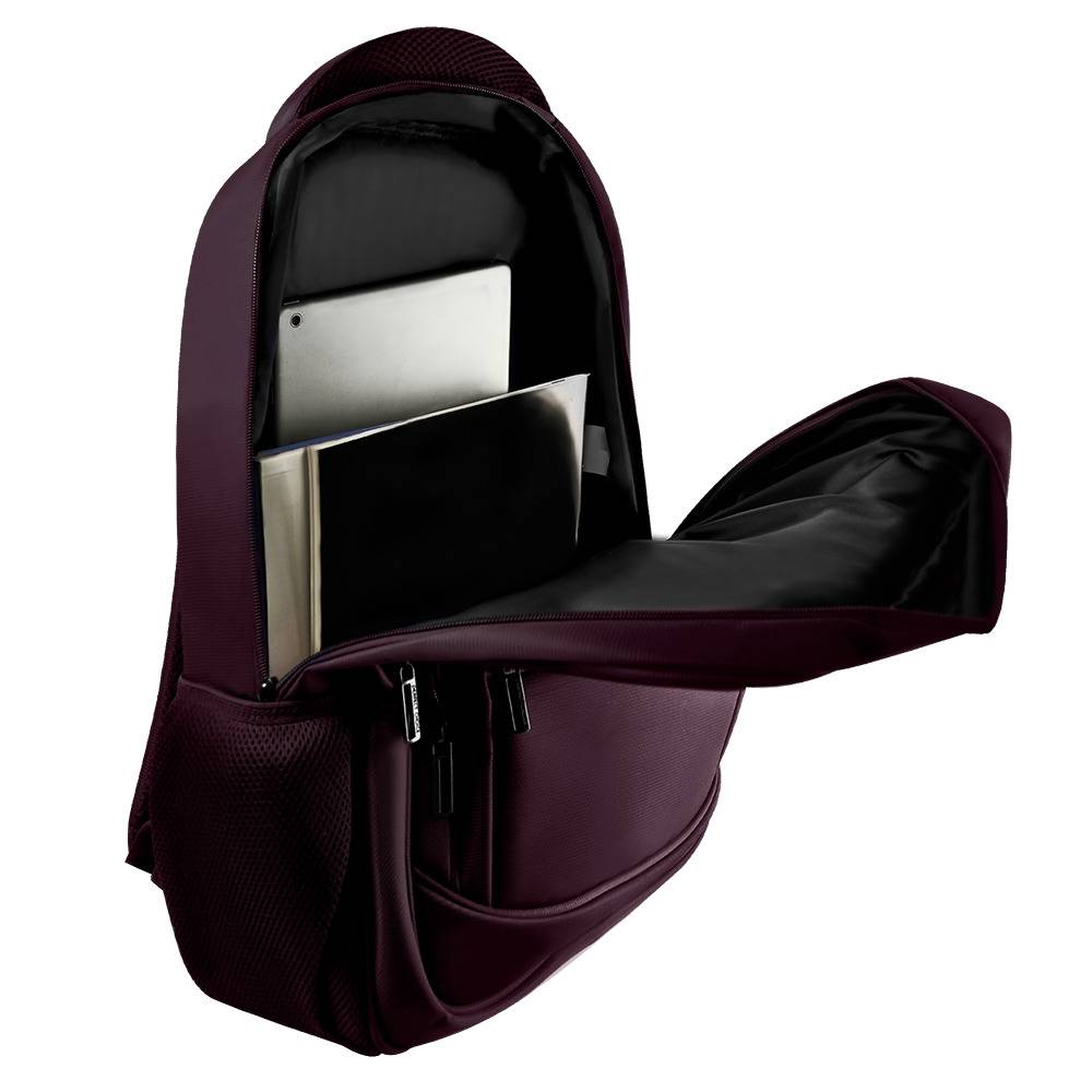 Mochila para Laptop 15.6 a 17 Pulgadas Perfect Choice Essentials PC-084761 Morado - Diseño de Gran Capacidad - Resistencia Superior