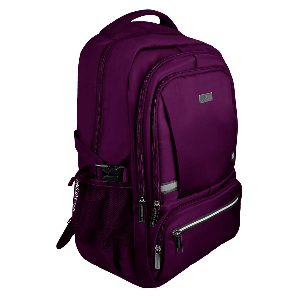 Mochila para Laptop 15.6 a 17 Pulgadas Perfect Choice Forter PC-084686 Morado - Múltiples Compartimentos Organizadores - Estilo Moderno
