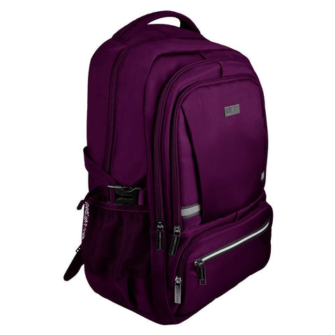 Mochila para Laptop 15.6 a 17 Pulgadas Perfect Choice Forter PC-084686 Morado - Múltiples Compartimentos Organizadores - Estilo Moderno