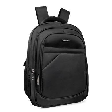 Mochila hasta 17 pulgadas - VARSOVIA, Backpack, varios compatimientos, organizador frontal, costuras/asas y tirantes reforzadas, acolchados, Negro, 6005644