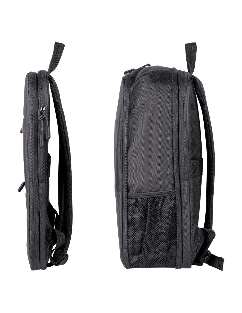Backpack EXPAND TechZone 16" Negra - Múltiples Compartimientos Expandibles - Protección con Garantía de por Vida - Espacio Inteligente