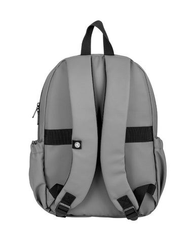 Backpack STYLE TechZone 16" Gris - Material 100% Poliéster Resistente a Salpicaduras - Garantía Limitada de por Vida - Estilo Moderno