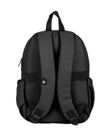 Backpack STYLE TechZone 16" Negra - Material 100% Poliéster Resistente a Salpicaduras - Garantía Limitada de por Vida - Estilo Clásico