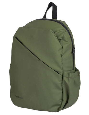 Backpack STYLE TechZone 16" Verde - Material 100% Poliéster Resistente a Salpicaduras - Garantía Limitada de por Vida - Estilo Único