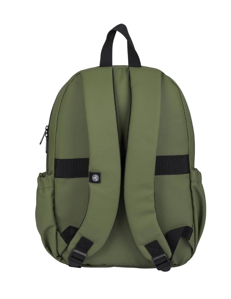 Backpack STYLE TechZone 16" Verde - Material 100% Poliéster Resistente a Salpicaduras - Garantía Limitada de por Vida - Estilo Único