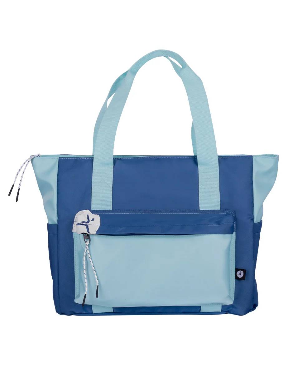 Totebag para Laptop TechZone 16" TZLB01-V - Combinación Azul y Turquesa Elegante - Protección con Estilo Femenino - Diseño Exclusivo