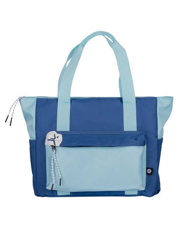 Totebag para Laptop TechZone 16" TZLB01-V - Combinación Azul y Turquesa Elegante - Protección con Estilo Femenino - Diseño Exclusivo
