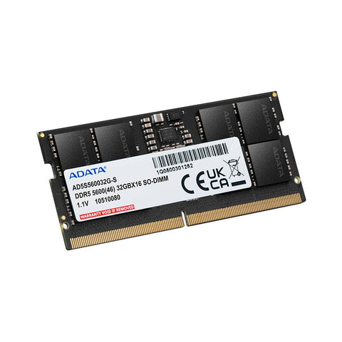 Memoria RAM ADATA DDR5 16GB SODIMM - Frecuencia de 5600MHz - Potencia y Velocidad para Laptop - Nuevo