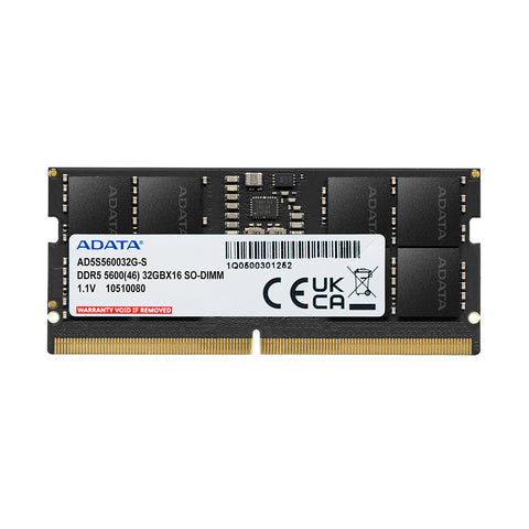 Memoria RAM ADATA DDR5 16GB SODIMM - Frecuencia de 5600MHz - Potencia y Velocidad para Laptop - Nuevo