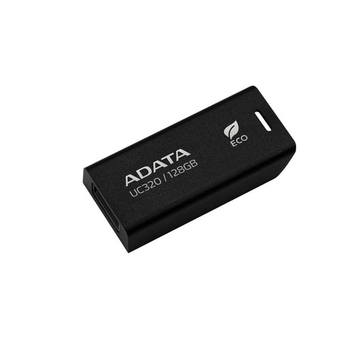 MEMORIA ADATA UC320 128GB CON CONECTOR DESLIZANTE SIN TAPA COLOR NEGRO (UC320-128G-RBK/BK)