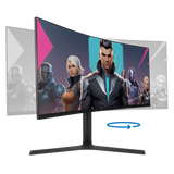 Monitor Game Factor 34" Uwide Quad Hd Curvo 1500R 180Hz 1Ms 2 DisplaytPort, 2 X Hdmi