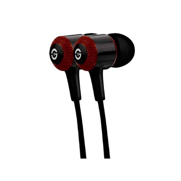 Audifonos Auricular Getttech Hard Mi-1250R Con Micro - Negro/Rojo 3.5Mm